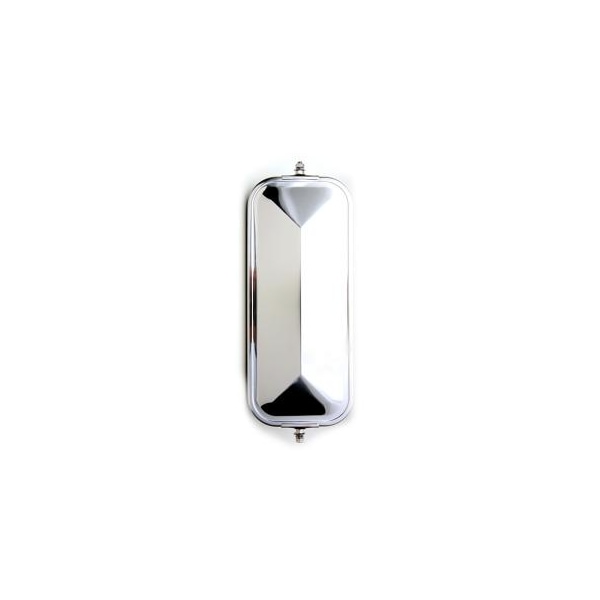 7"X16" V-Back Mirror Head White
